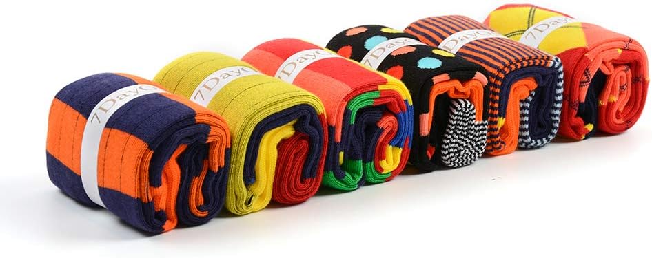 7DayOtter Modal Odor Resistant Dress Socks for Men Cotton Business Crew Patterned Dress Sock - Image 6