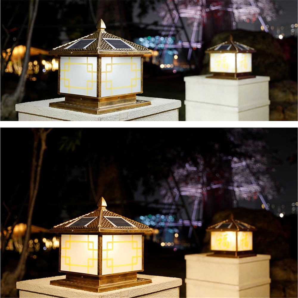 Solar-Pfostenlampe für den Außenbereich, wasserdicht, IP65, für modernes Haus, Villa, Garten, Hof, Veranda, umschließende Wand-LED-Leuchten