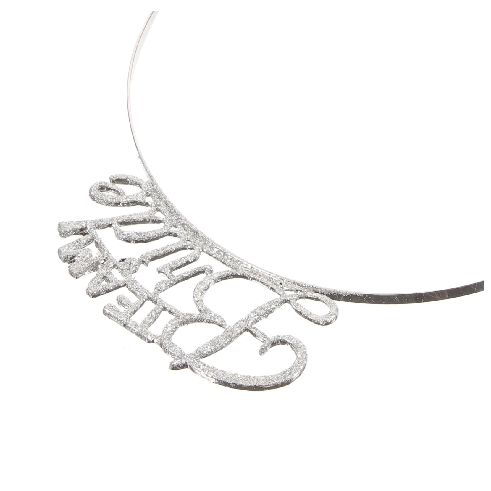 Diadema de Metal Plateado, 3 Piezas, para Despedida de Soltera