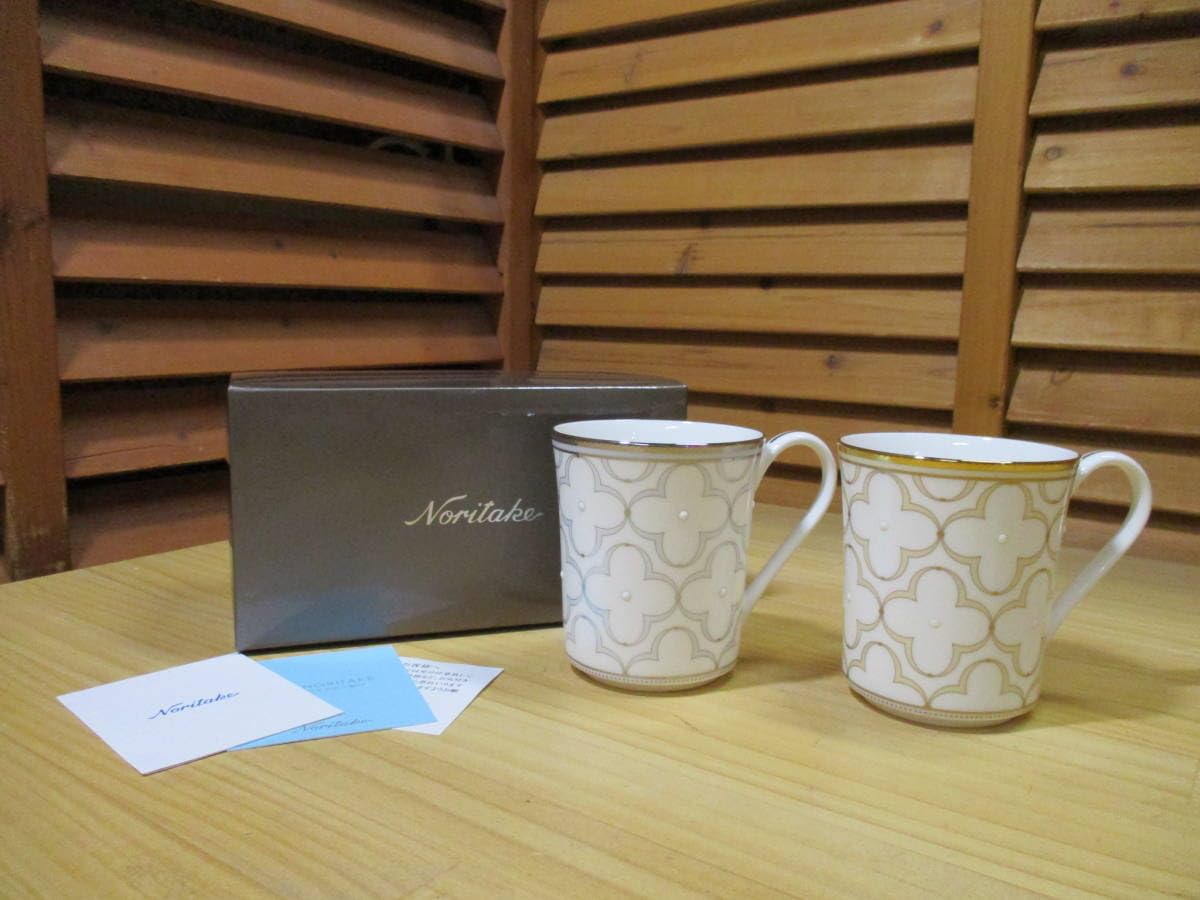 Amazon.co.jp: ノリタケ トレフォリオ マグカップ ゴールド プラチナ
