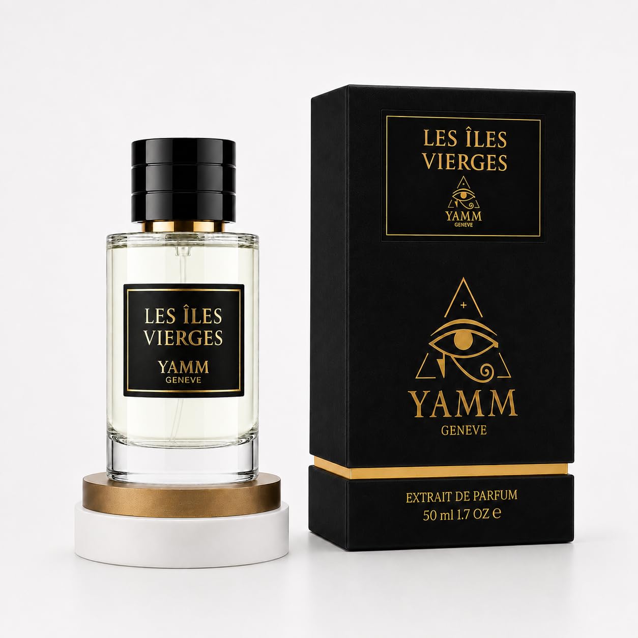 Les Îles Vierges – Extrait de Parfum – Coco-Citron Vert – 50 ml | Accord tropical solaire, frais à la tenue durable, avec citron vert, noix de coco, rhum blanc, canne à sucre et musc.