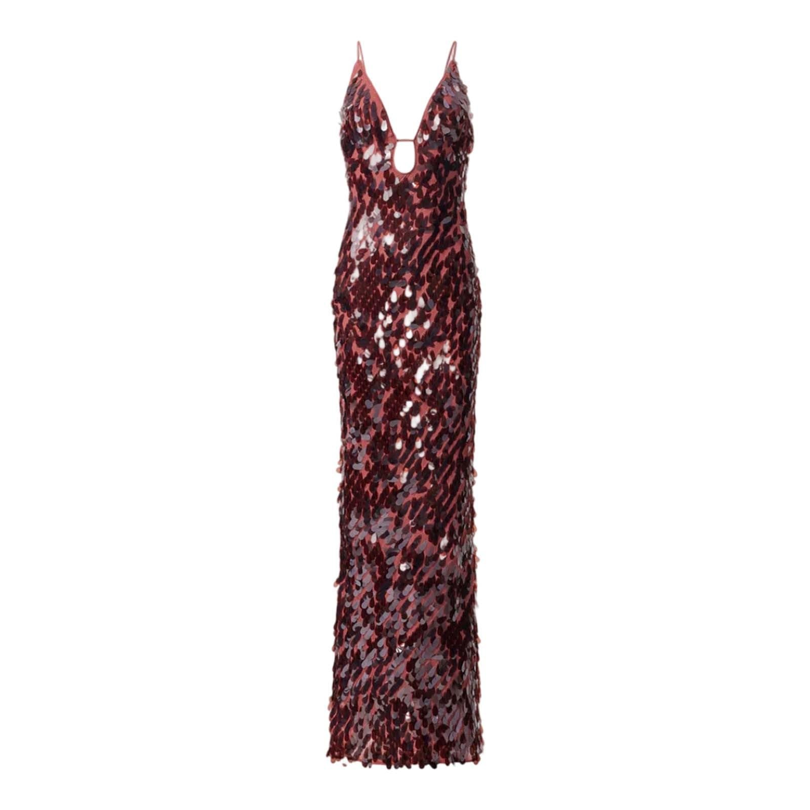 Damen Paillettenkleid Sexy Trägerloses Abendkleid | Glitzer Kleid mit Rückenausschnitt, Slim Fit Passform, Party Outfit, Clubwear, Nachtleben und Events