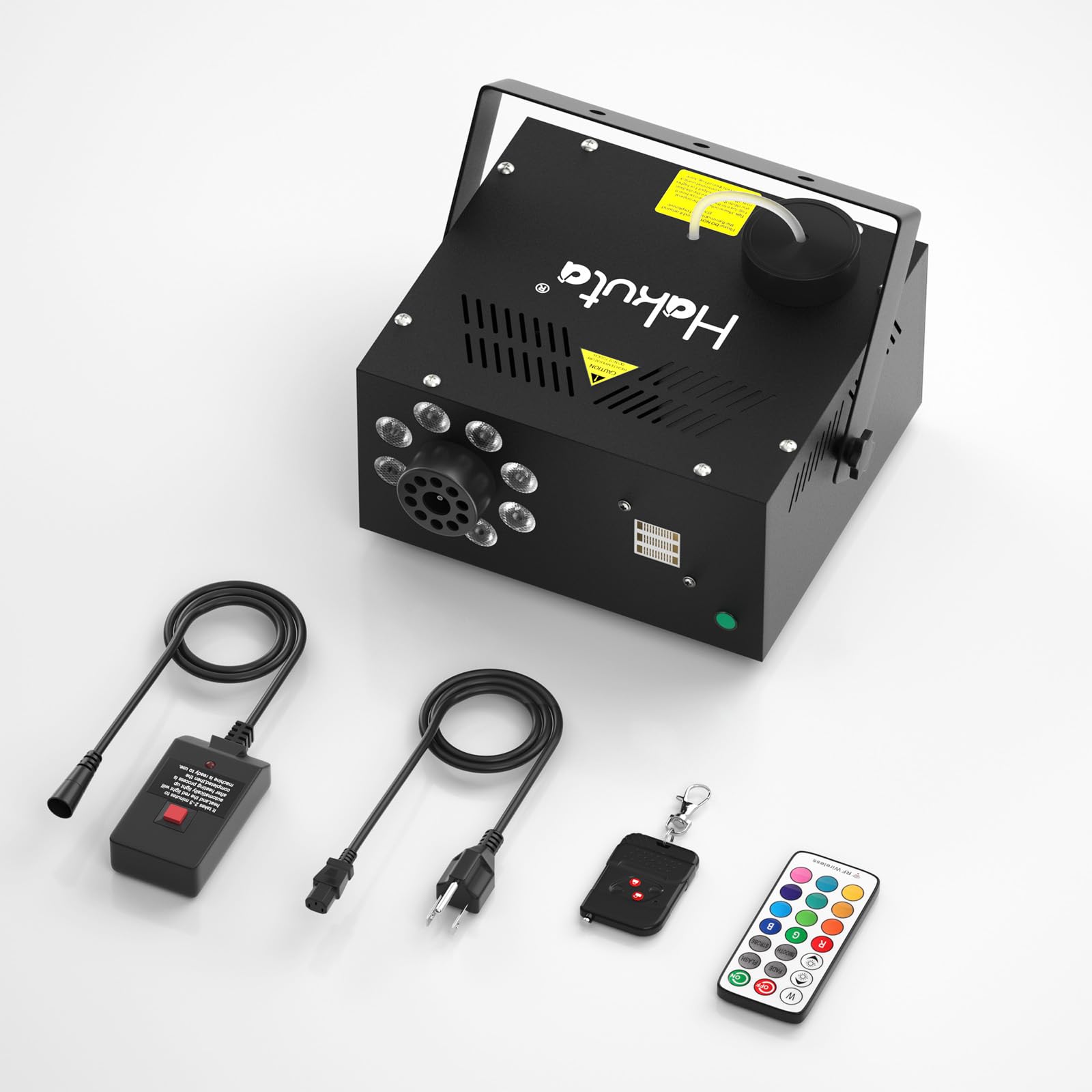 Hakuta Máquina de Humo con 13 Colores, 500W 2000CFM Máquina de Niebla para Fiestas con 2 Mandos a Distancia - Para Bodas, Halloween y Escenarios