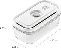 Vista 5 de ZWILLING Fresh & Save - Recipiente de vidrio para almacenamiento de alimentos de 3 piezas, recipiente de preparación de comidas, varios tamaños