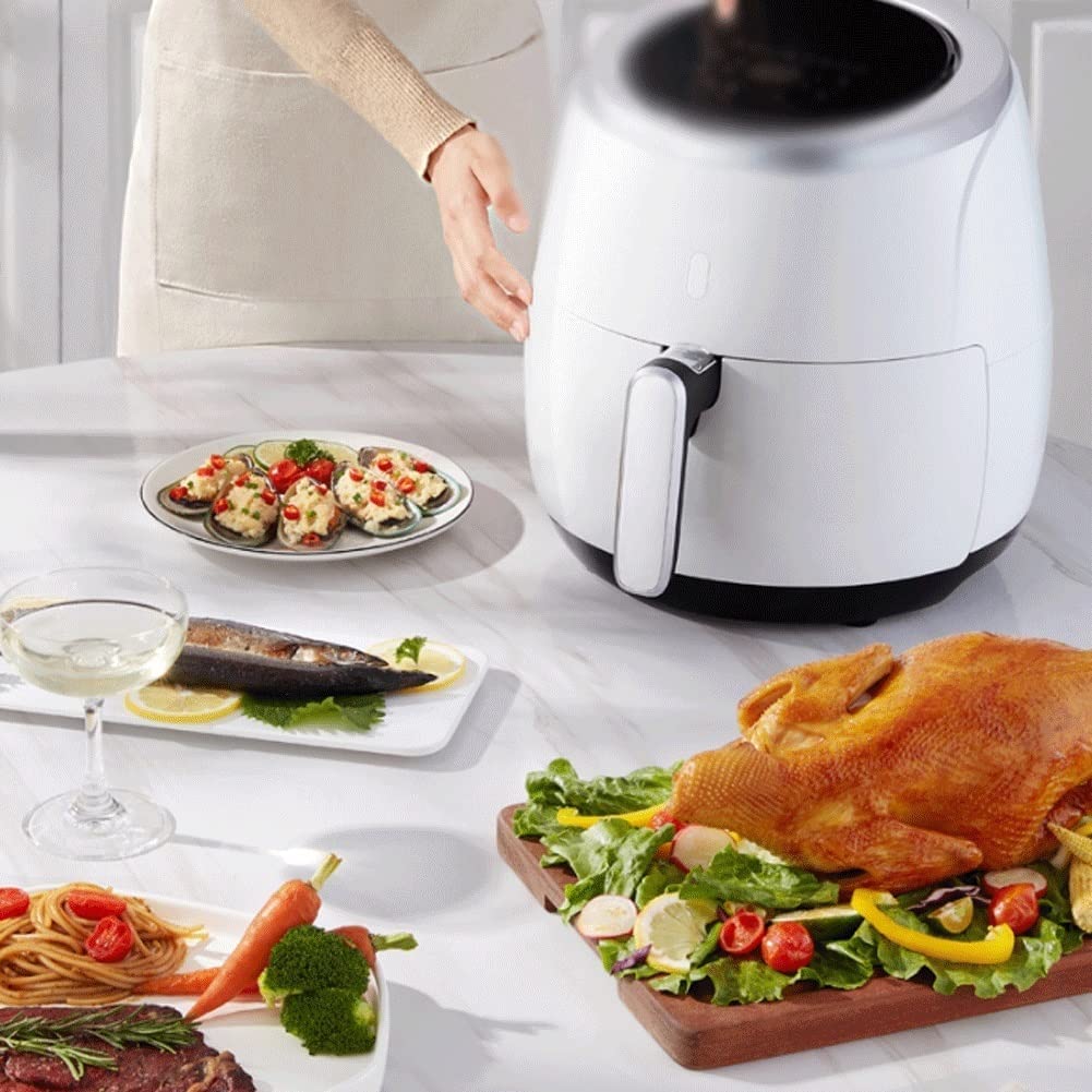 Duża pojemność frytkownicy beztłuszczowej 60-minutowy timer i regulowana temperatura Frytkownica beztłuszczowa z ekranem dotykowym () (czarna) Wygodna rocznica Wydajność Beauty Comes