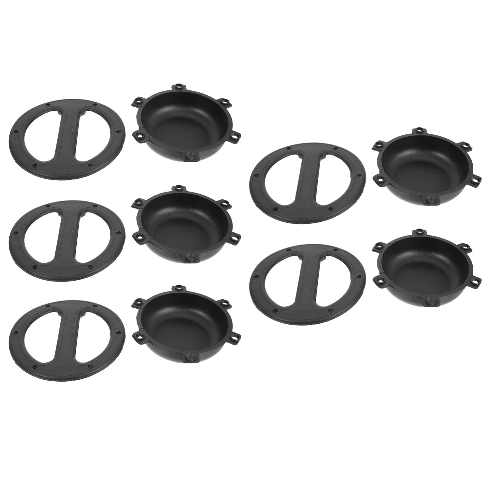 KONTONTY Modern Audio Accessory Handles 5pcs Round-Shaped Speaker Cabinet Pulls for Stage Road Case