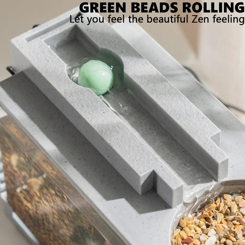 Acuario con Textura De Piedra De Plástico, Pecera Tropical De Mesa con Almohadilla Térmica Extraíble, Kit De Pecera Betta De Escritorio, Iniciador De Peces para Mascotas Pequeñas para Oficina