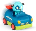 B. toys – Remote Control Car for Toddlers, Kids – Remote with 2 Big Buttons – Fast RC Vehicle with Fun Sounds – 2+ Years – Riding Racers – Woofer