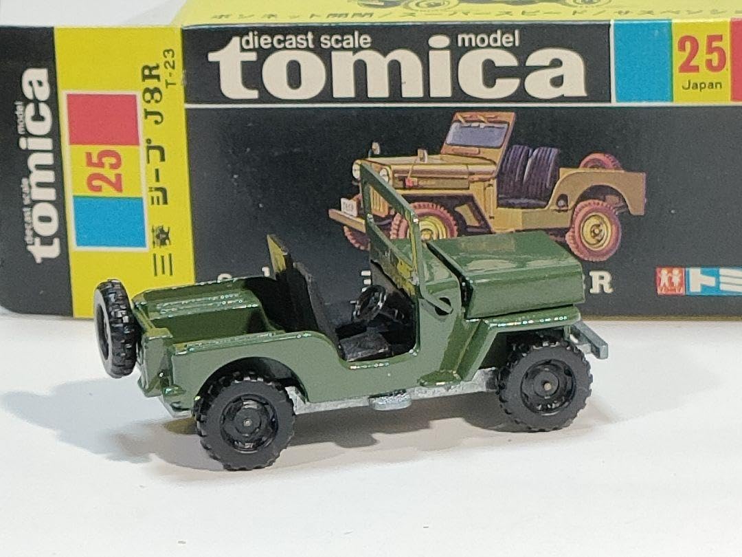 黒箱トミカ 25 三菱JEEP J3R　美品　日本製 Amazon | 黒箱トミカ 25 三菱JEEP J3R 日本製 | ミニカー・ダイ