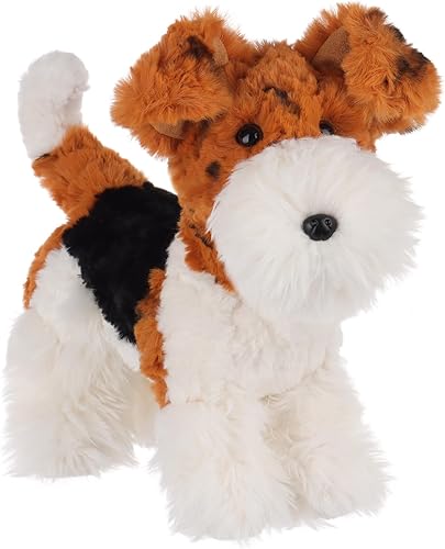 Apricot Lamb Cute Toys - Cachorro de peluche blanco y marrón Foxhound animal de peluche suave, perfecto para niños, 13.8 pulgadas