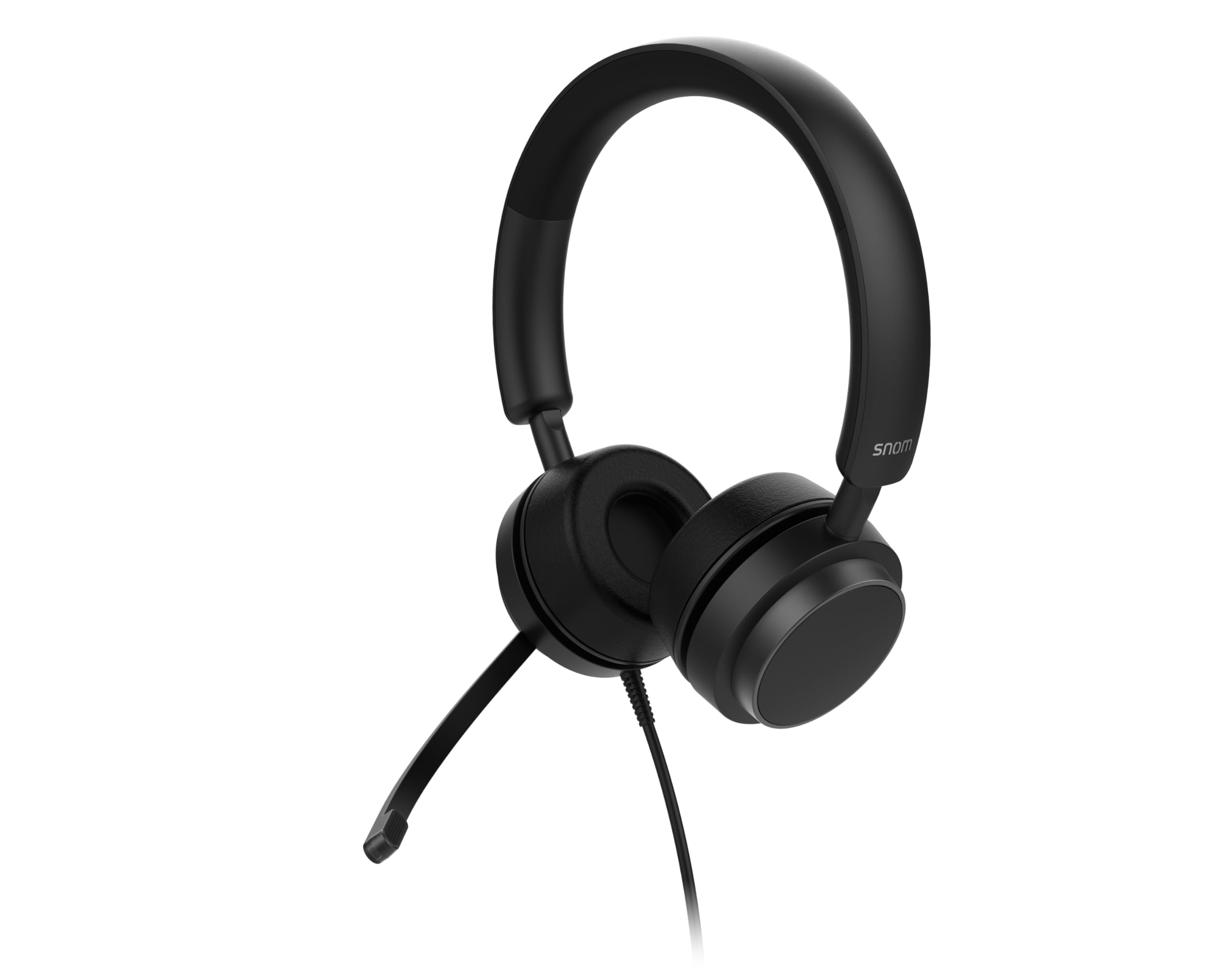 Snom A310D Cuffie Auricolari con Cavo per Call Center e Uffici - cuffie con microfono a cancellazione del rumore e audio HD - Leggere e Confortevoli per Uso Intensivo - Compatibili con Telefoni Snom