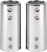 Vista 1 de Conectores rectos de 2 vías, 2 conectores de tubo de acero inoxidable fundido 316, conector de pezones resistentes, pieza de repuesto para proyectos