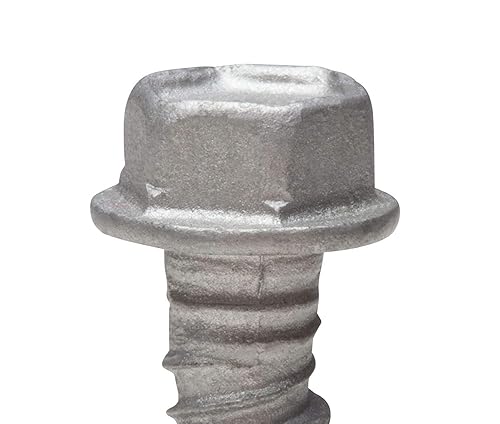 Miniatura 8 de CONFAST Tornillos de hormigón hexagonales de acero inoxidable 410 de 14 x 1-34 pulgadas con broca de hormigón para anclaje a mampostería, bloque o