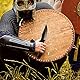 Handgeschmiedetes Jagdmesser im keltischen Stil - Scharfe & spitze Klinge mit Echtledertasche, Wikingermesser, Outdoormesser, Stahl Messer, Survival Messer feststehende Klinge, Kunst & Kulturliebhaber