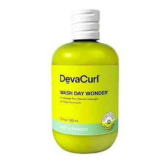 DevaCurl Wash Day Wonder Time-Saving Slip Detangler | Tangle-Release Complex | Melts Away Tangles | No Buildup Formula