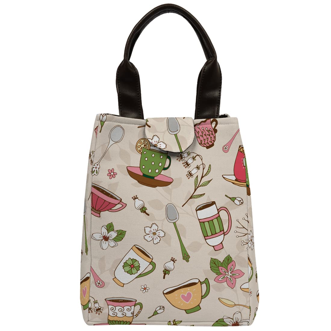 Crazyify Canvas Printed Lunch Bag with Pu Handle/Tiffin Bag/Lunch Bag for Men/Office Lunch Bag/Women Stylish-Lunch Bag for Picnic, School & Work Lunch Bag (B0BWVCFT3M) Amazon Price History, Amazon Price Tracker