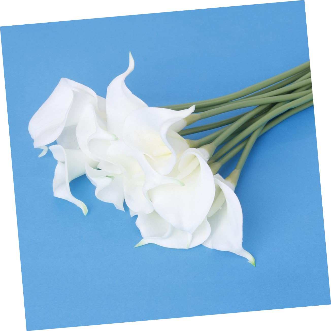 TOPBATHY STK Pu Calla künstliche blüten Artificial Flower kunstblumenstrauß blumenarrangement hausdeko Dekoration Blumenstrauß künstliche weiße Calla- künstliche
