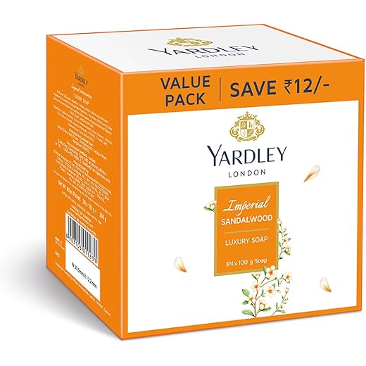 Yardley London Sandalwood Luxury Soap 100 G Pack of 3