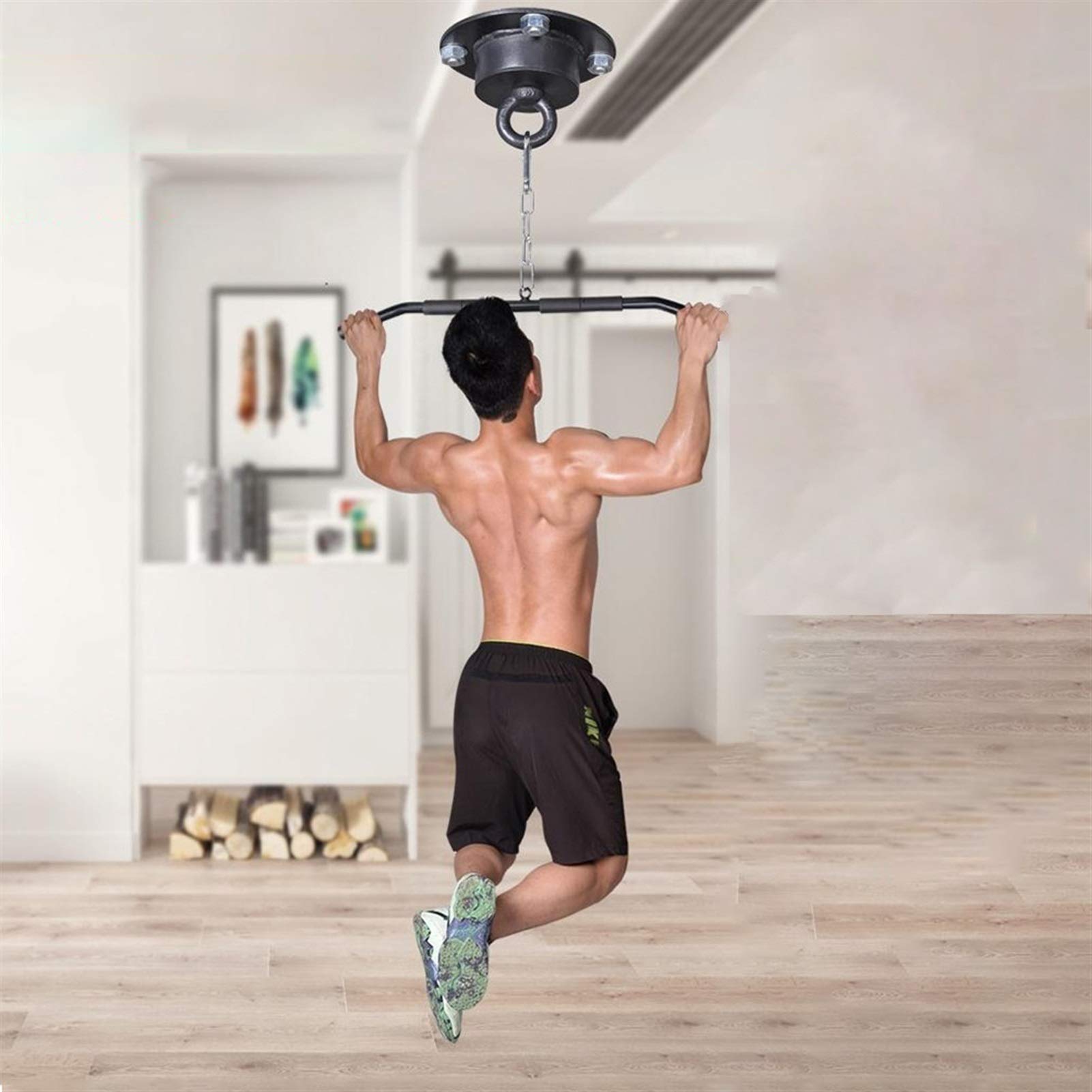 ZHANGQINGXIU Supporto Per Sacco Da Boxe,Gancio A Soffitto Per Sacco Da Boxe Per Carichi Pesanti Rotazione A 360 Gradi Gancio A 4 Fori Raccordi Completi Per Sacchi Da Boxe Pesanti Sedia Sospesa Altalen