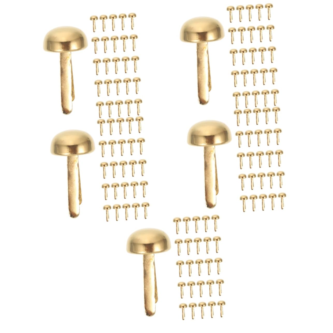 iplusmile 500pièces Attaches Papier Décoratives pour Scrapbooking Clous Papier pour Projets Artisanaux Et