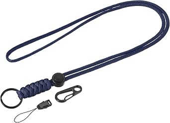 YOKIVE Paracord Lanyards, Necklace Keychain Cord Metal Clasp Hooks Ring Straps | Great for Home Keys, ID Card, Badge Holders