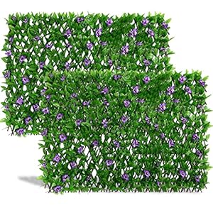 DOEWORKS Expandable Fence Privacy Screen for Balcony Patio Outdoor, 2PCS Faux Ivy Fencing Panel for Backdrop Garden Backyard Home Decorations DOEWORKS Expandable Fence Privacy Screen for Balcony Patio Outdoor 2PCS Faux Ivy Fencing Panel for Backdrop Garden Backyard Home Decorations