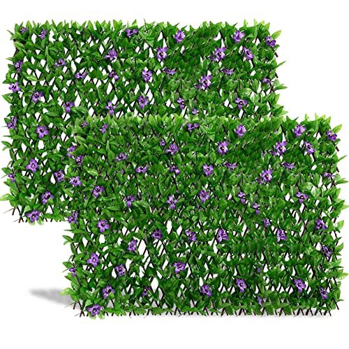 DOEWORKS-Expandable-Fence-Privacy-Screen-for-Balcony-Patio-Outdoor-2PCS-Faux-Ivy-Fencing-Panel-for-Backdrop-Garden-Backyard-Home-Decorations DOEWORKS Expandable Fence Privacy Screen for Balcony Patio Outdoor 2PCS Faux Ivy Fencing Panel for Backdrop Garden Backyard Home Decorations