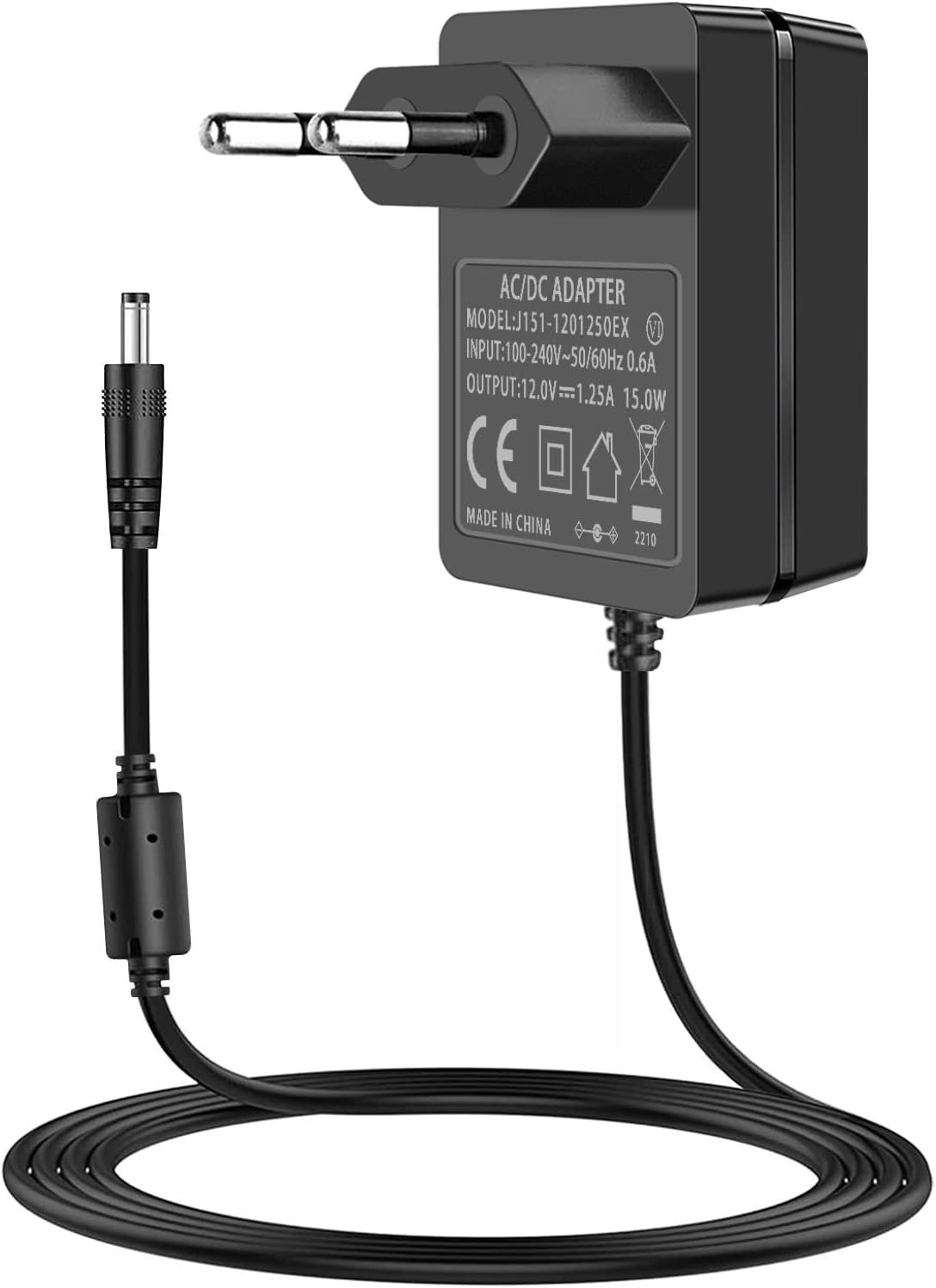 15W Alimentation Pour Alexa Echo Dot 3ème 4ème 5ème Gen 12V 1