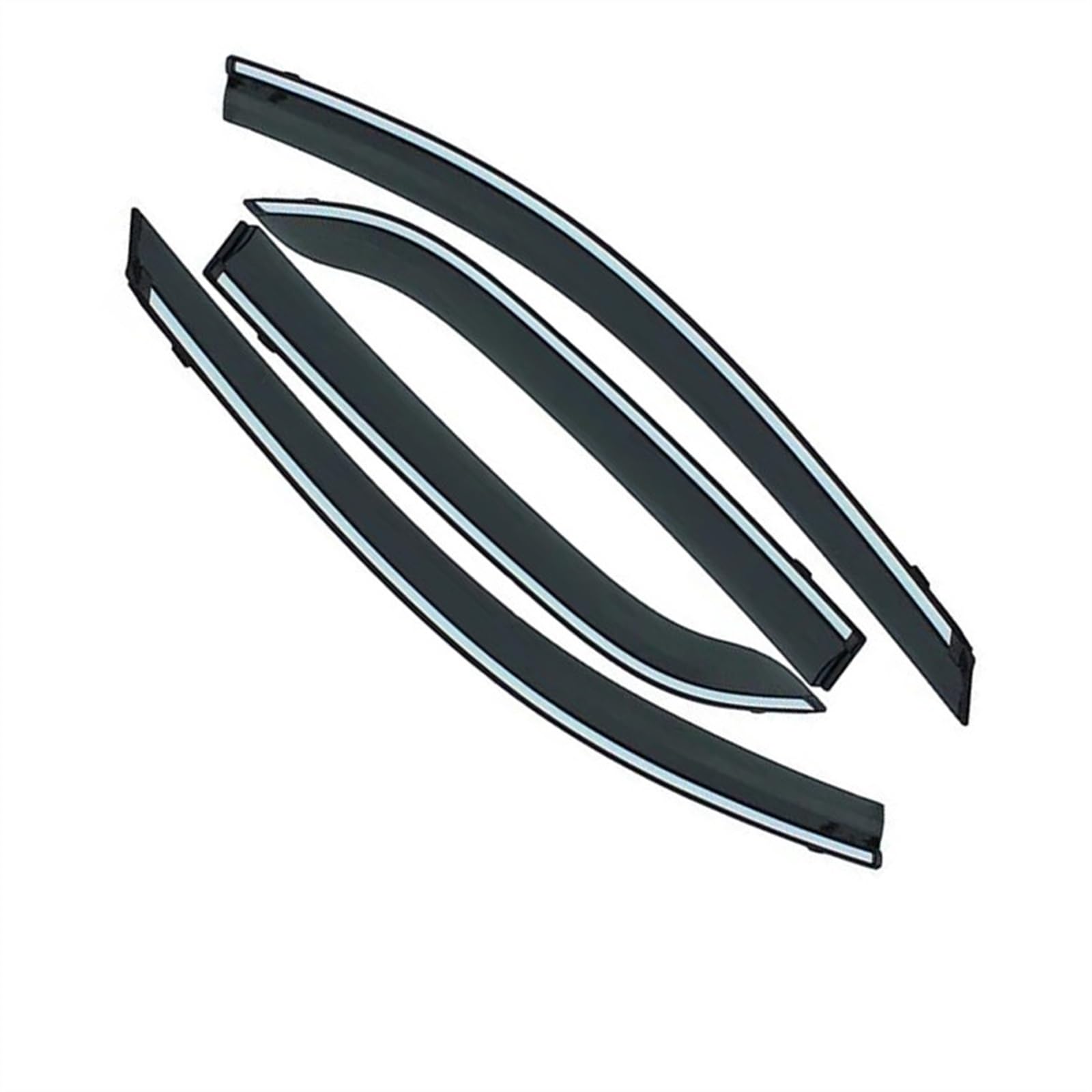 Wind Deflectors Compatible With Toyota For Innova 2016 2017 2018 Car Smoke Window Visor Wind Defectors Sun Rain Guard Weathershields Wind Deflectors