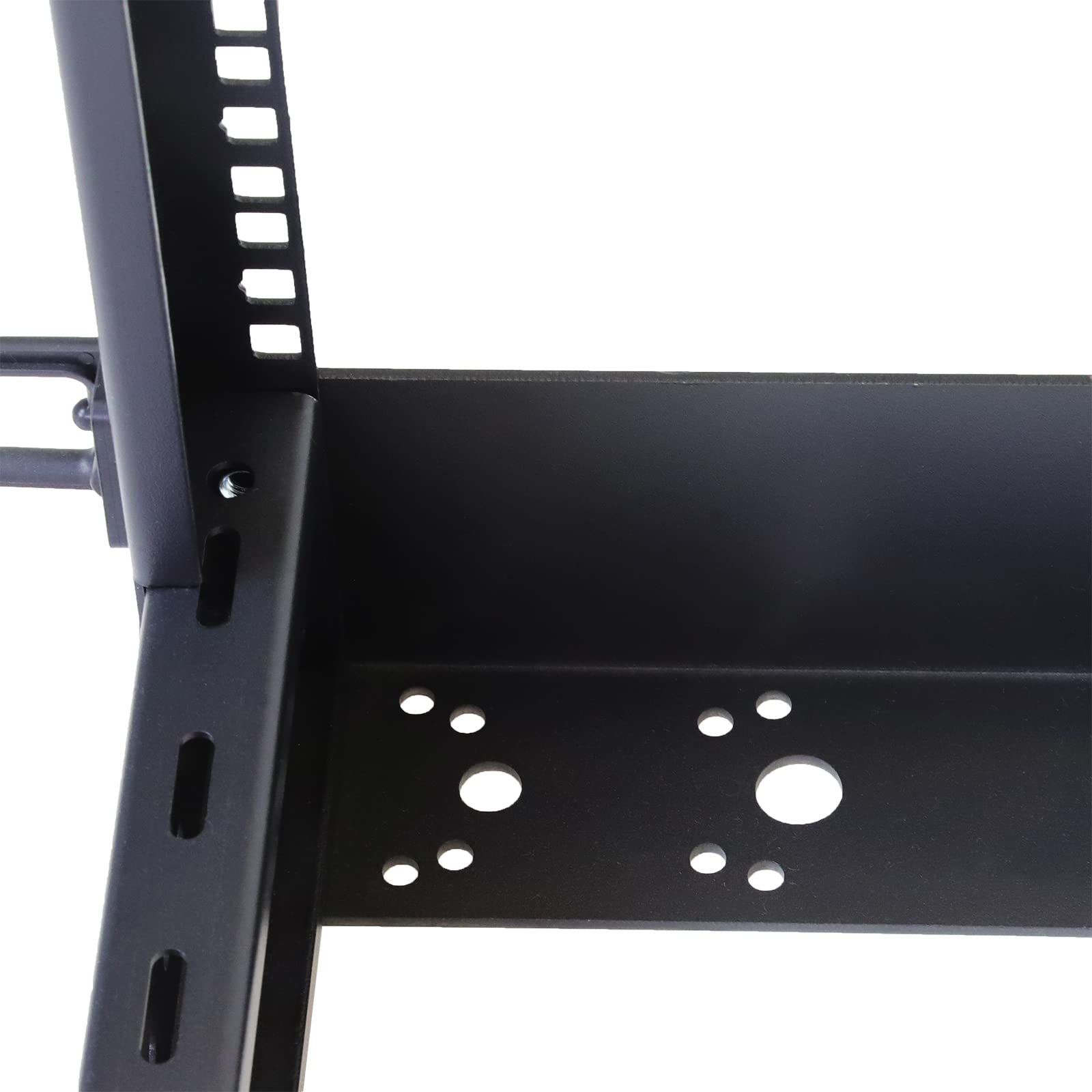 AEONS 27U 4-Pfosten-IT-Server-Rack mit offenem Rahmen, 48,3 cm tiefenverstellbar (55,9 cm bis 101,6 cm), Netzwerkausrüstung, AV-Ausrüstung mit Rollen und Kabelmanagement