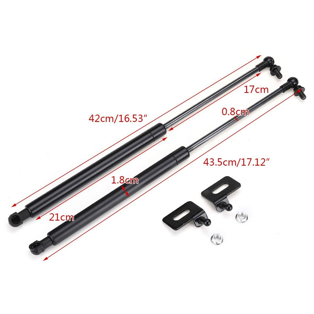 2 x Fro Engi Cover Cofano Cofano Shock Lift Struts Bar SuppoArm Gas Idraulico Adatto per Forester SG 2002 2003 2004-2009