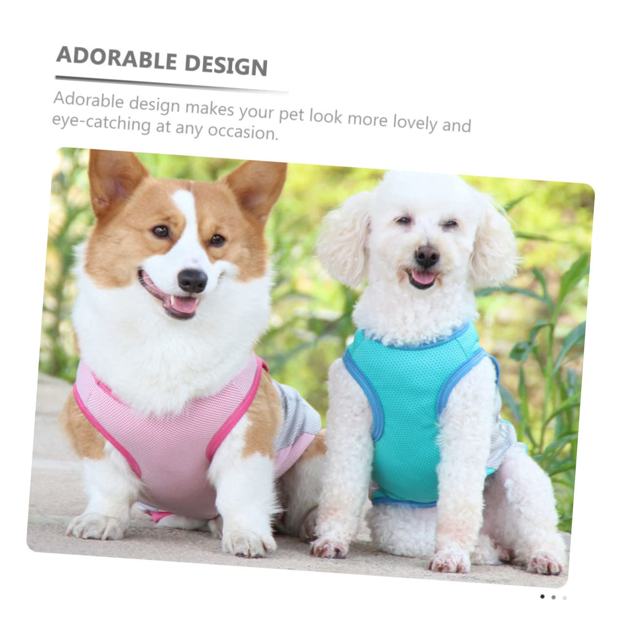 Sosoport 3stücke Kühlende Hundeweste Für Sommer Atmungsaktive Hautfreundliche Kühljacke Für Hunde Elegantes Design Für Kleine Und Mittelgroße Hunde Für Outdoor-aktivitäten Und