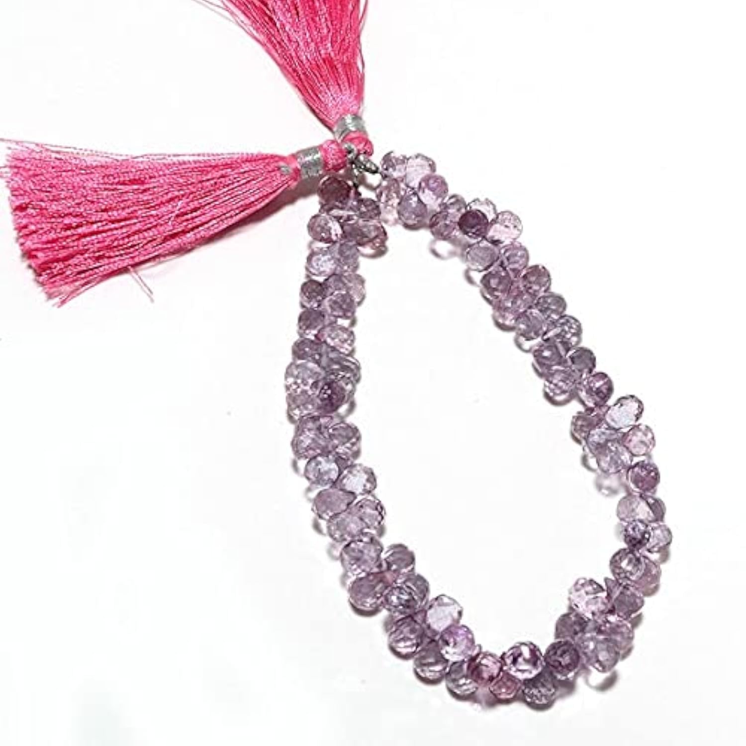 Perle en cristal améthyste LKBEADS taillée avec précision pour bijoux haute couture