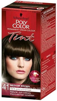 Schwarzkopf Poly Color Hair Colour 41 Medium Brown