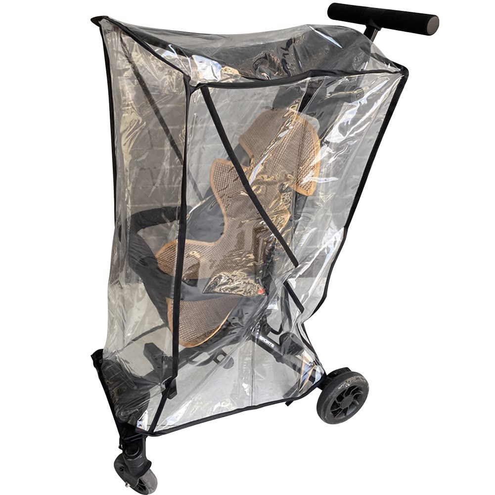 Uposao Universal Rain Cover for Pushchair Stroller Transparent Windproof Dust Cover Stroller Universal Accessories Fit Most Strollers