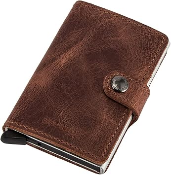 Secrid Secrid Sea Lid Mini Wallet Wallet Leather Vintage Brown Vintage Brown 8718215281825 Card Case Pass Case Leather Men Women Cashless