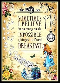 Alice in Wonderland Quote Fridge Magnet 2.5x3.5 Magnetic Poster