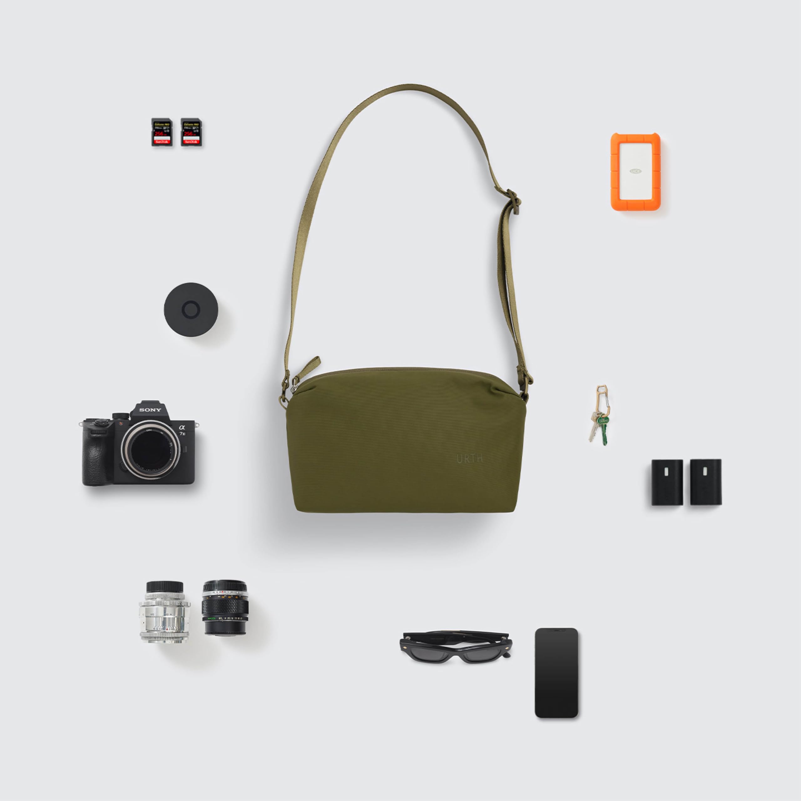 Urth Dolomite 5.1L Crossbody Camera Sling Bag - Odporna na warunki atmosferyczne + z recyklingu