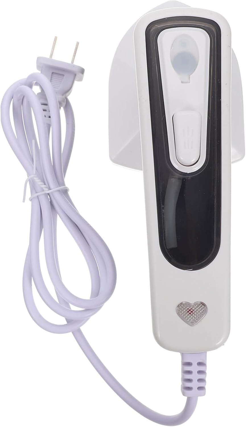 Garneck Portable Handheld Garment Steamer Electric Flatiron for Clothes Wrinkle Removal with Continuous Steam Safe Material Compact Travel US Plug for Home and Travel Use