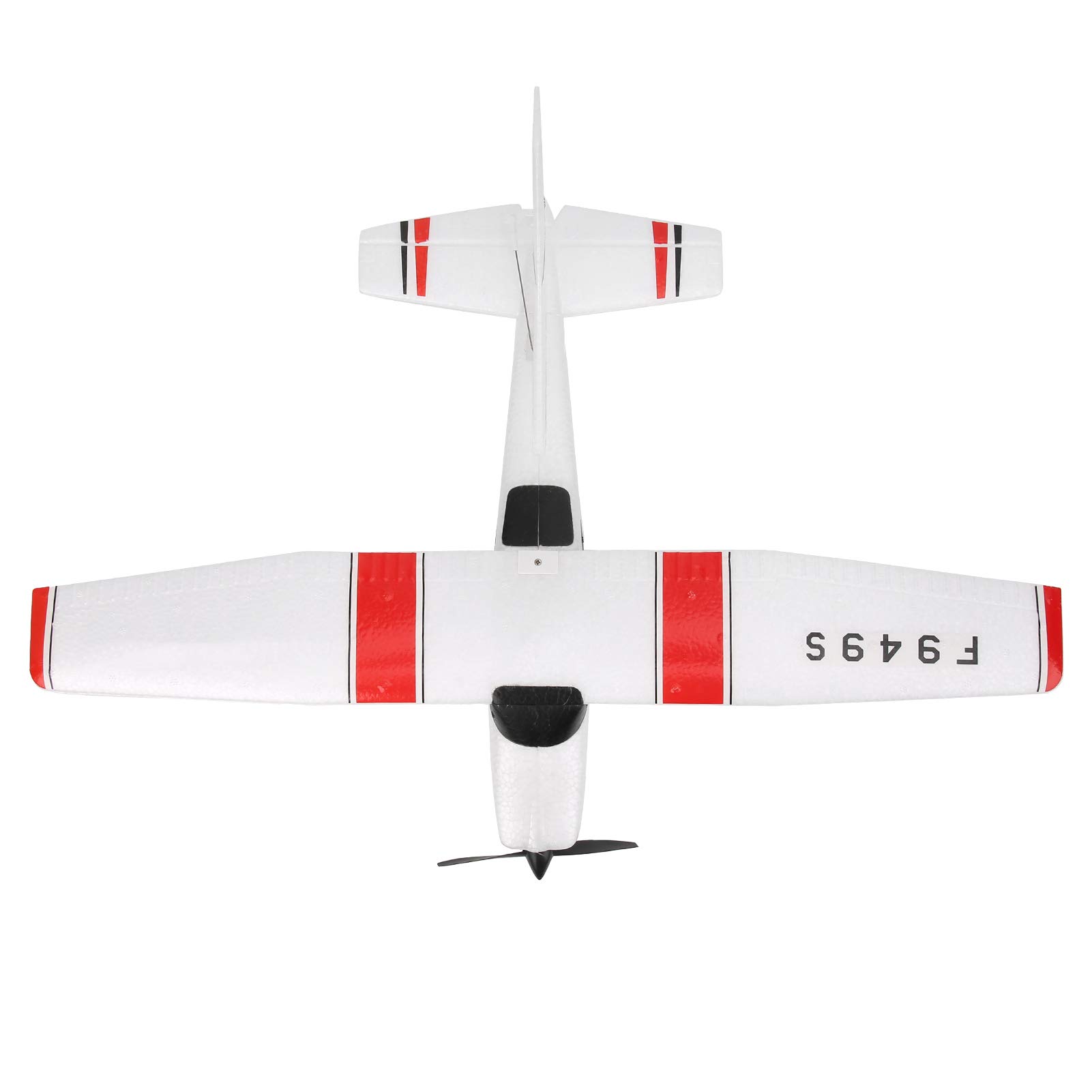 VGEBY Aereo RC F949S, Ala Fissa a 3 Canali da 2,4 GHz per Giocattolo 182, Corpo in EPP con Giroscopio e 3 Motori Coreless