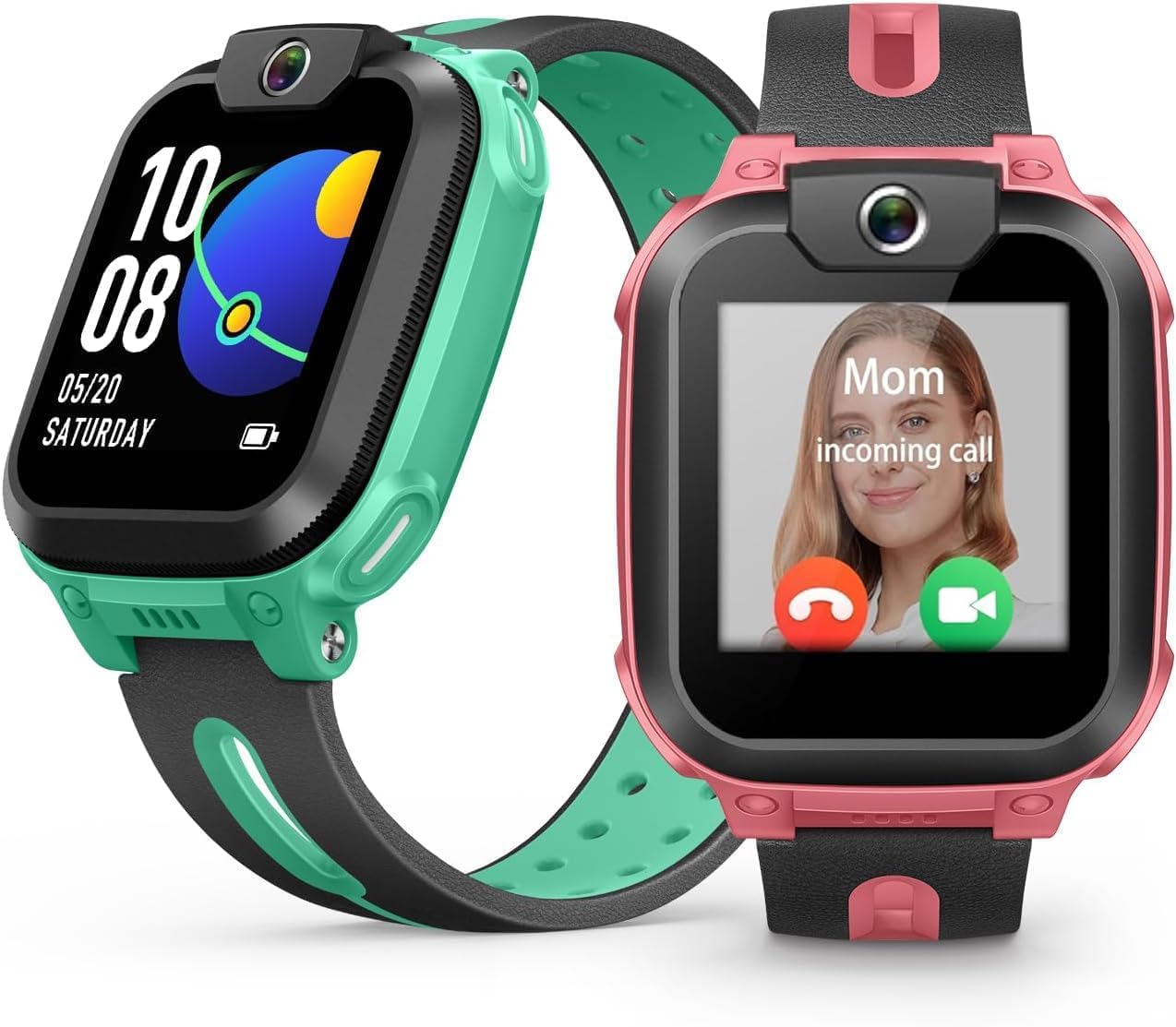 imoo Z3 Watch Phone, 4G-Smartwatch Kinder mit HD-Videoanrufen, Smartwatch für Kinder mit GPS-Echtzeitortung, IPX8-Wasserbeständigkeit (Rojo)