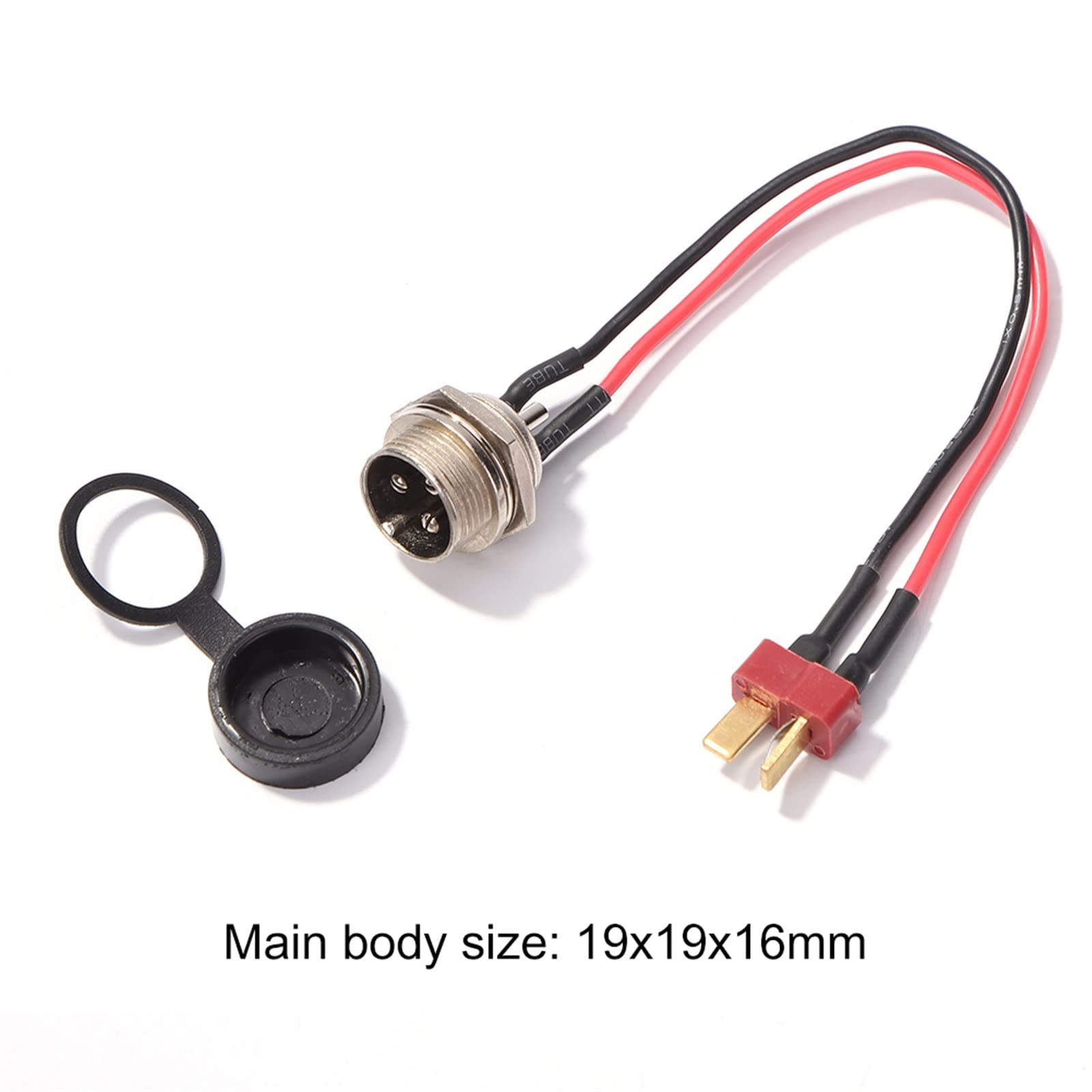 Pièces de Scooter électrique Pièces d'alimentation T-Head Charge Port Fit for Kugoo m4 Pro Accessoires de Remplacement