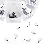 Volume Lash Extensions 12D Premade Fans 500 PCS 0.07mm Thickness 9-16mm Mixed C/D Curl Premade Volume Eyelash Extensions Pointed Base Fans by WENDY LASHES (500PCS-12D-0.07-C, 9-16mm Mixed Tray)