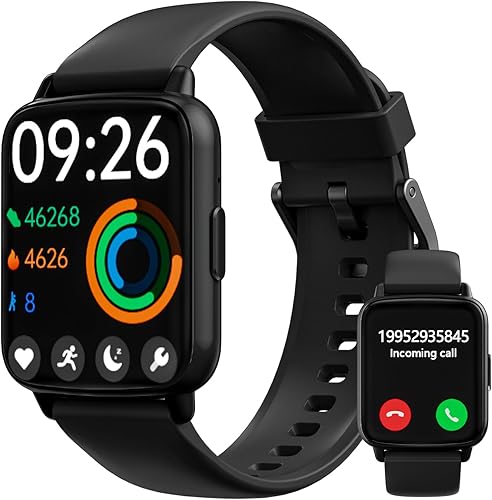 Relojes inteligentes para hombres y mujeres fitness - rastreador de fitness con monitor iP68 impermeable 100+ modo deportivo rastreadores de