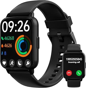 DIVElink Smart Watches for Men Women Fitness Tracker with Heart Rate Monitor IP68 Waterproof 100+ Sport Mode Activity Trackers Compatible with iPhone Android Phones