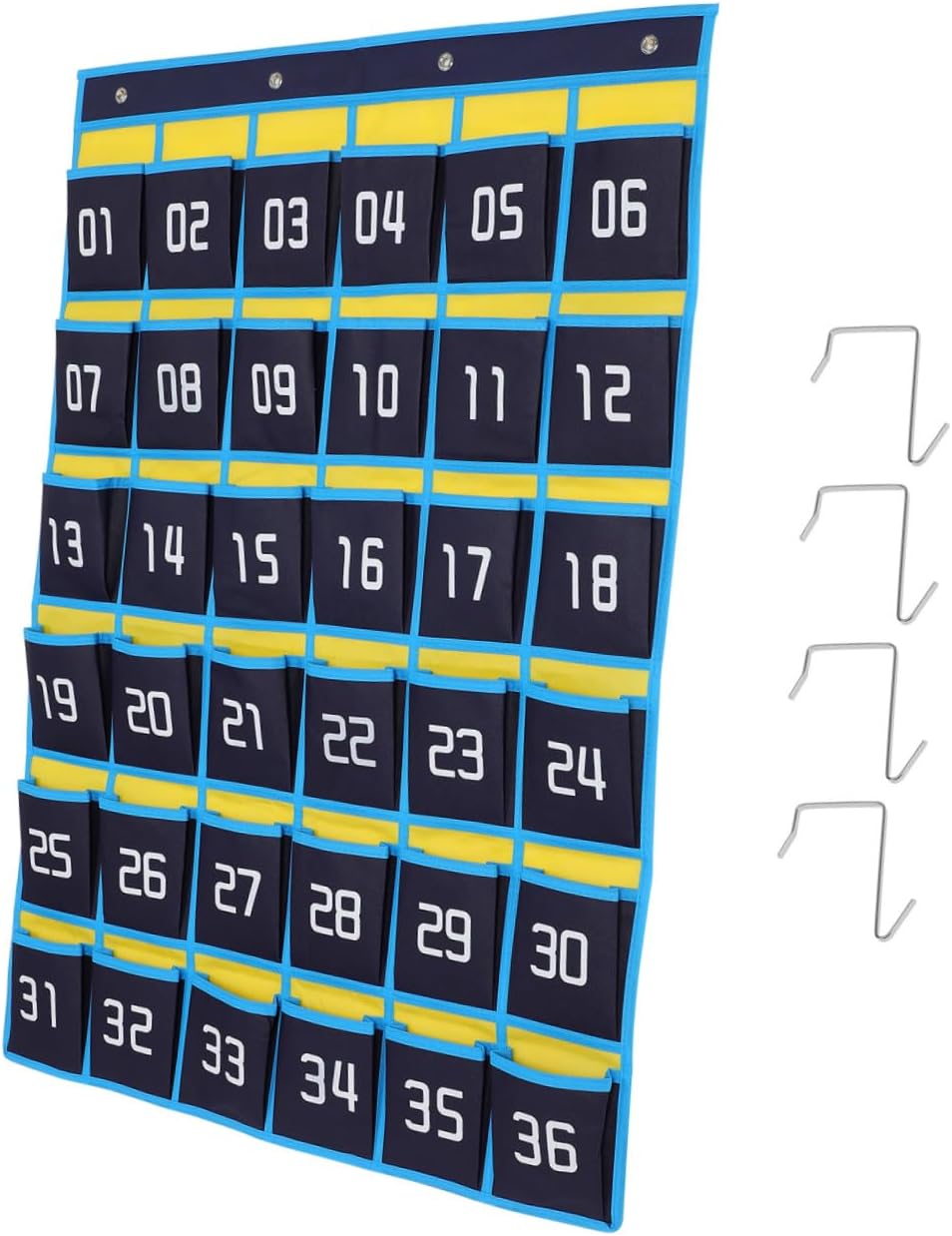 36-Pocket Wall Organizer for Storage and Organization in Home and Classroom