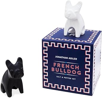 Jonathan Adler Womens French Bulldog Salt and Pepper Shakers