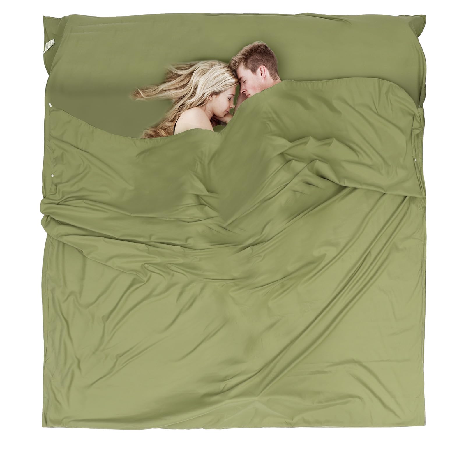 JAICOM Doublure de sac de couchage – Drap de voyage et sac de couchage pour adulte, drap de voyage léger pour camping, hôtel et auberge, extérieur