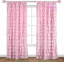 Bagaille Curtain ★ PINK Amazon.com: Sun Zero Roxy Generation Slub Texture Tacked Bow