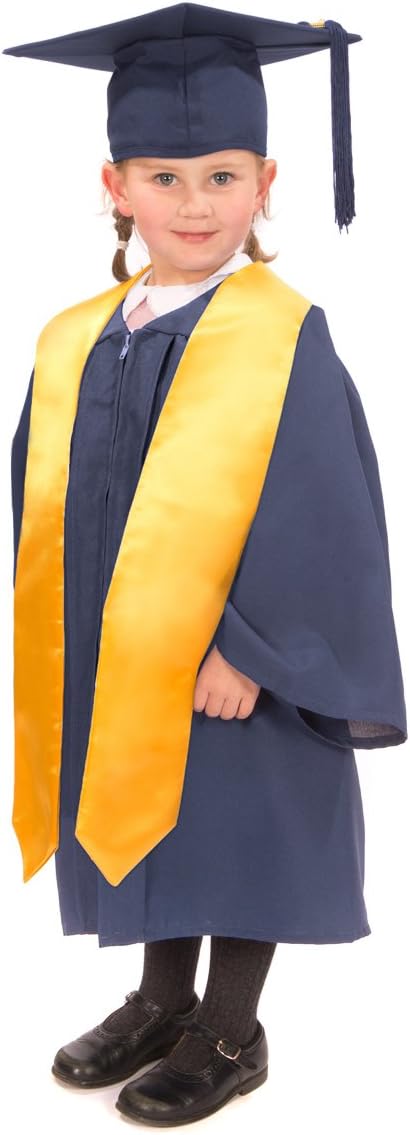 Children's Nursery Graduation Gown, Cap and Stole - Matte (Navy)